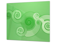 Induktionskochfeldabdeckung 60D14: Grünes Motiv