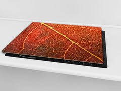 Planche à découper en verre trempé et couvre-cuisinièr; D10A Série Textures A: Laisse 32