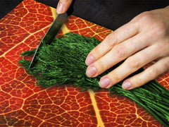 Planche à découper en verre trempé et couvre-cuisinièr; D10A Série Textures A: Laisse 32