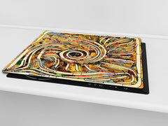 Tabla de cortar - Cubierta de la placa de inducción D04 Serie Bebidas: Cerezas 7