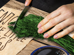 KITCHEN BOARD & Induction Cooktop Cover D05 Coffee Series: Inscription 2