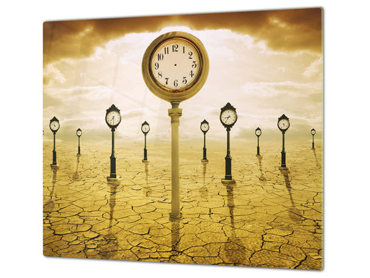 Glass stove top 60D19: Clocks