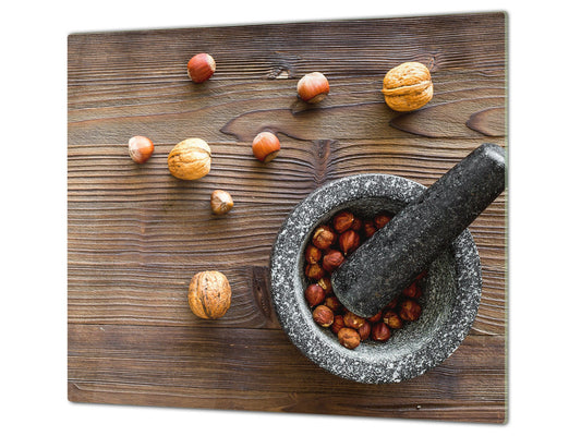 Tabla de cortar de VIDRIO templado 60D16: Nueces en un mortero 2