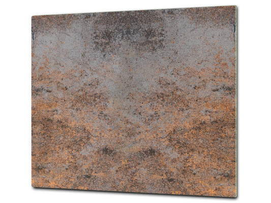 Chopping Board - Impact & Scratch Resistant - Glass Cutting Board D24 Rusted textures Series: Rusty rock stone