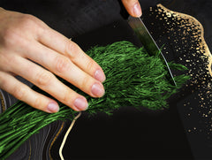 Chopping Board - Worktop saver and Pastry Board - Glass Cutting Board D23 Colourful abstractions: Glossy waves