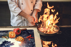 Glass Pastry Board 60D18: Digital world