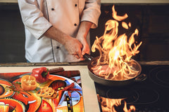 Tabla de cortar - Cubierta de la placa de inducción D04 Serie Bebidas: Cerezas 7