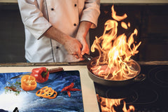 Glass Pastry Board 60D18: Sea of thoughts