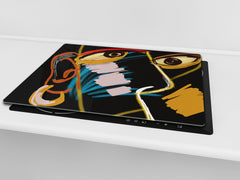 Schneidbrett aus Hartglas und schützende Arbeitsoberfläche D04 Drinks Series: Cherries 7