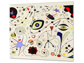 Glass Cutting Board 60D15: Colorful eye
