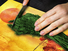 UNIQUE Tempered GLASS Kitchen Board 60D05A: Evening in the clearing 2