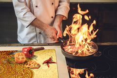 Placa de cocina de cristal 60D21: Rosa marroquí 1