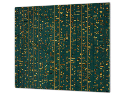 Glass Cutting Board 60D15: Hieroglyphs 1