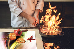 Schneidbrett aus Hartglas und schützende Arbeitsoberfläche D01 Abstract Series: Abstract Art 53