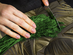 Induction Cooktop Cover Kitchen Board – Impact Resistant Glass Pastry Board – Heat resistant; MEASURES: SINGLE: 60 x 52 cm (23,62” x 20,47”); DOUBLE: 30 x 52 cm (11,81” x 20,47”); D31 Tropical Leaves Series: Dark banana leaves