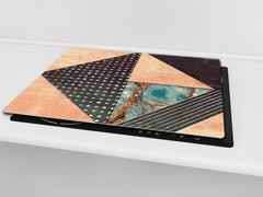 TEMPERED GLASS CHOPPING BOARD – Glass Cutting Board and Worktop Saver D26 Textures and tiles 2 Series: Diverse tile pattern