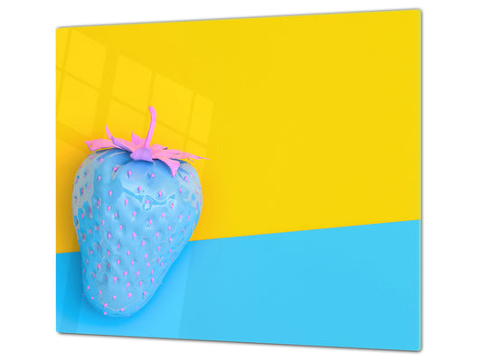 Worktop saver and Pastry Board 60D02: Blue strawberry