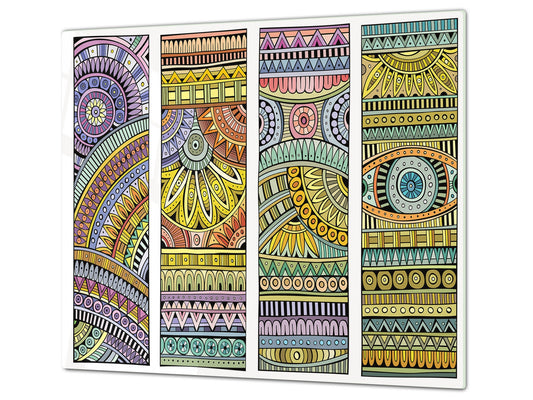 Glass stove top 60D21: Colorful mosaic