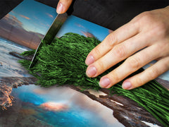 Tempered GLASS Kitchen Board – Impact & Scratch Resistant; D08 Nature Series: Marine coast 10