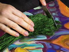 Induction Cooktop Cover –Shatter Resistant Glass Kitchen Board – Hob cover; MEASURES: SINGLE: 60 x 52 cm (23,62” x 20,47”); DOUBLE: 30 x 52 cm (11,81” x 20,47”); D32 Paintings Series: Abstract human portrait