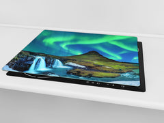 Worktop saver and Pastry Board 60D08: Aurora borealis