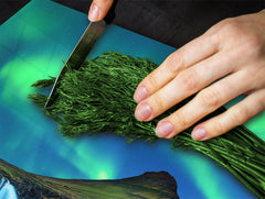 Worktop saver and Pastry Board 60D08: Aurora borealis