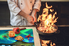 Worktop saver and Pastry Board 60D08: Aurora borealis