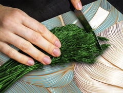 Induction Cooktop Cover Kitchen Board – Impact Resistant Glass Pastry Board – Heat resistant; MEASURES: SINGLE: 60 x 52 cm (23,62” x 20,47”); DOUBLE: 30 x 52 cm (11,81” x 20,47”); D31 Tropical Leaves Series: Romantic monstera pattern