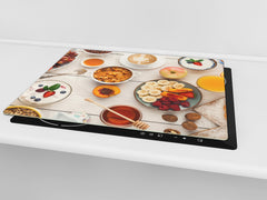 Tempered GLASS Cutting Board 60D16: Breakfast 2