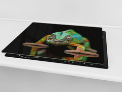 Tempered GLASS Cutting Board 60D01: Chameleon 2