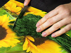 Glass Cutting Board and Worktop Saver D06 Flowers Series: Sunflower 1