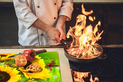 Glass Cutting Board and Worktop Saver D06 Flowers Series: Sunflower 1