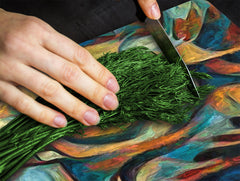 Induction Cooktop Cover –Shatter Resistant Glass Kitchen Board – Hob cover; MEASURES: SINGLE: 60 x 52 cm (23,62” x 20,47”); DOUBLE: 30 x 52 cm (11,81” x 20,47”); D32 Paintings Series: Inner eye