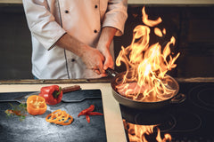 Tempered GLASS Kitchen Board – Impact & Scratch Resistant D10A Textures Series A: Texture 102