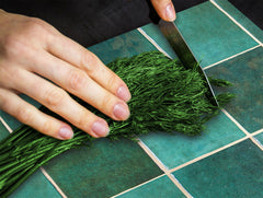 KITCHEN BOARD & Induction Cooktop Cover – Glass Pastry Board D25 Textures and tiles 1 Series: Green vintage ceramic tiles 3