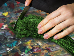 UNIQUE Tempered GLASS Kitchen Board 60D05A: Abstraction on canvas