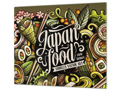 Tempered GLASS Cutting Board 60D16: Japan food