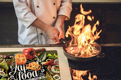 Tempered GLASS Cutting Board 60D16: Japan food