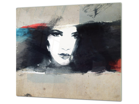 Resistant Glass Cutting Board 60D05B: Woman