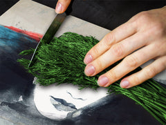 Resistant Glass Cutting Board 60D05B: Woman