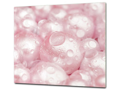 UNIQUE Tempered GLASS Kitchen Board –Scratch Resistant Glass Cutting Board –Glass Countertop MEASURES: SINGLE: 60 x 52 cm (23,62” x 20,47”); DOUBLE: 30 x 52 cm (11,81” x 20,47”); D29 Colourful Variety Series: Gems close-up