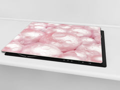 UNIQUE Tempered GLASS Kitchen Board –Scratch Resistant Glass Cutting Board –Glass Countertop MEASURES: SINGLE: 60 x 52 cm (23,62” x 20,47”); DOUBLE: 30 x 52 cm (11,81” x 20,47”); D29 Colourful Variety Series: Gems close-up