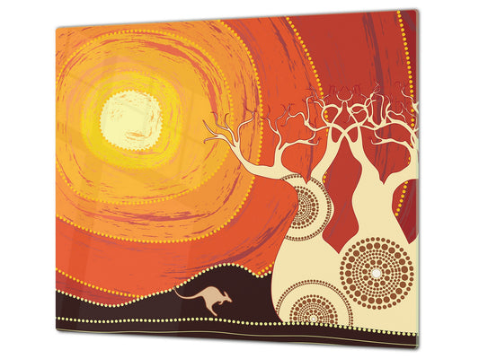 Glass stove top 60D19: Australian desert