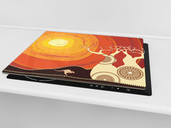 Glass stove top 60D19: Australian desert