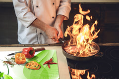 Tempered GLASS Cutting Board D01 Abstract Series: Leaves 17