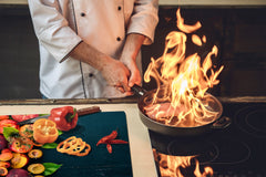 Arbeitsplattenschoner und Nudelbrett 60D02: Nektarinen und Pflaumen