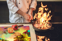 Resistant Glass Cutting Board 60D05B: Colorful park