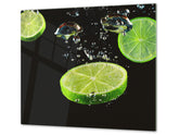 KITCHEN BOARD & Induction Cooktop Cover D07 Fruits and vegetables: Lime 7