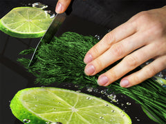 ORIGINALE tagliere in VETRO temperato – Copri-piano cottura a induzione; D07 Frutta e Verdura: Lime 7