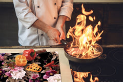 Glass Cutting Board and Worktop Saver D06 Flowers Series: Drawing 27